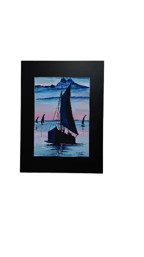 Aquarelle 30x40 - Sur les Flots 